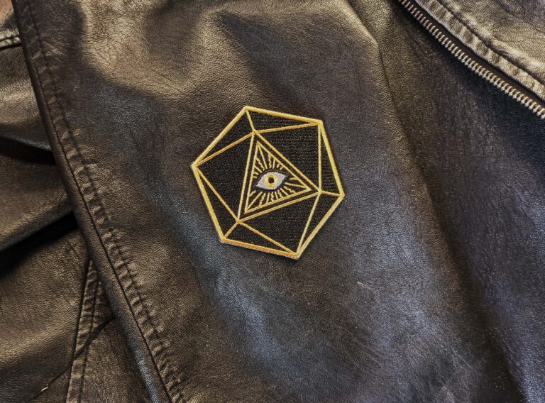 d20 All-Seeing Eye Embroidered Patch